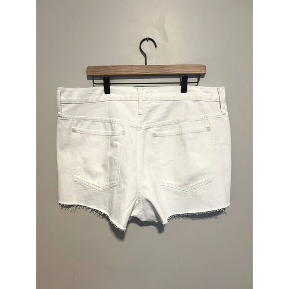NWT Madewell Relaxed Denim Shorts in Tile White Women's Size 32 - Picture 9 of 14